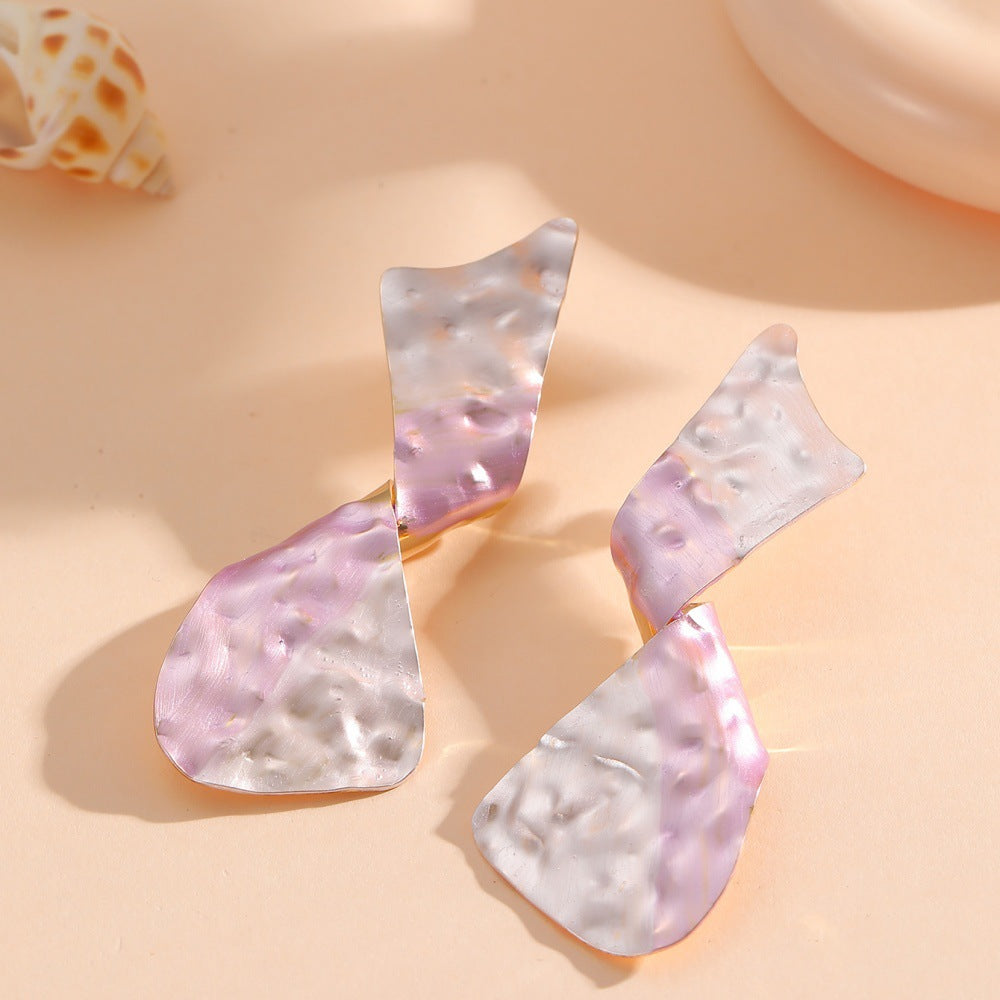 Ladies earrings in modern disc design Calm Wears-https://detail.1688.com/offer/968035618811.html-Calm Wears-Style 5-Calm Wears
