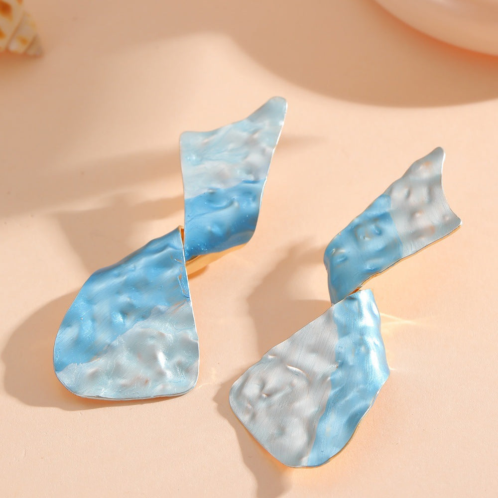 Ladies earrings in modern disc design Calm Wears-https://detail.1688.com/offer/968035618811.html-Calm Wears-Style 5-Calm Wears