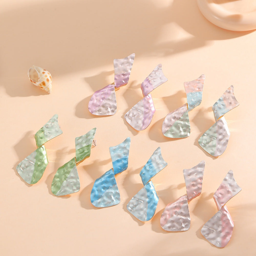 Ladies earrings in modern disc design Calm Wears-https://detail.1688.com/offer/968035618811.html-Calm Wears-Style 5-Calm Wears