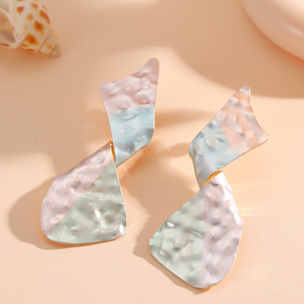 Ladies earrings in modern disc design Calm Wears-https://detail.1688.com/offer/968035618811.html-Calm Wears-Unknown-Calm Wears