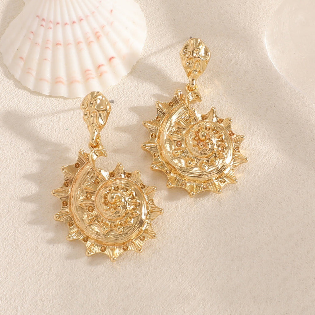 Ladies earrings in shell design Calm Wears-https://detail.1688.com/offer/966496729687.html-Calm Wears-Unknown-Calm Wears