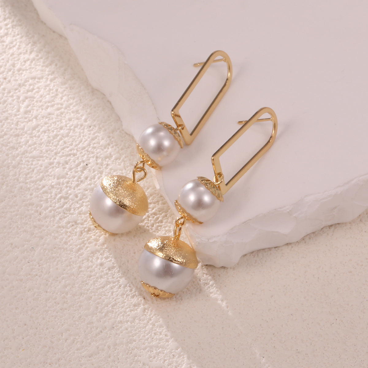 Ladies earrings with elegant pearl design Calm Wears-https://detail.1688.com/offer/873624974659.html-Calm Wears-Gold yellow-Calm Wears
