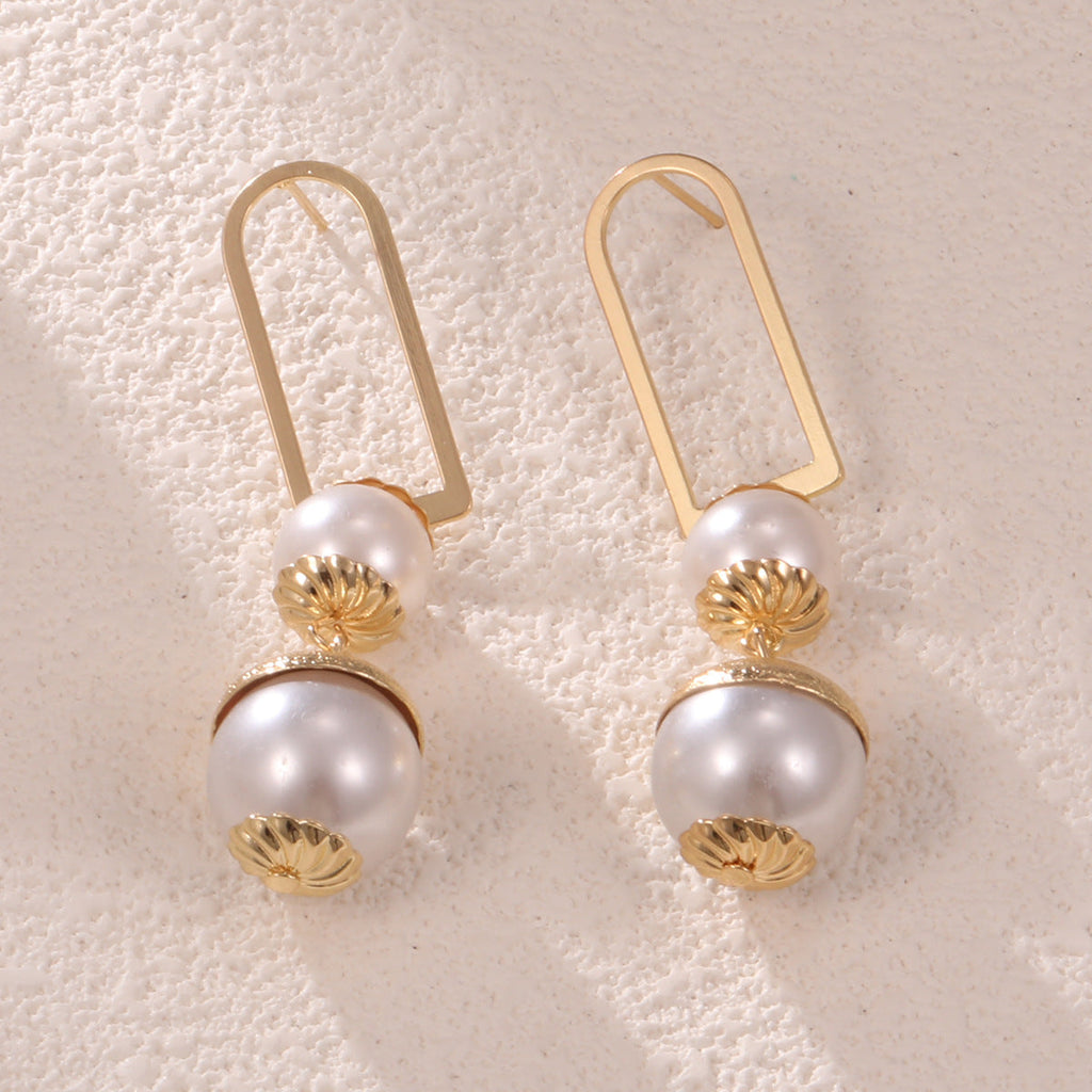 Ladies earrings with elegant pearl design Calm Wears-https://detail.1688.com/offer/873624974659.html-Calm Wears-Gold yellow-Calm Wears