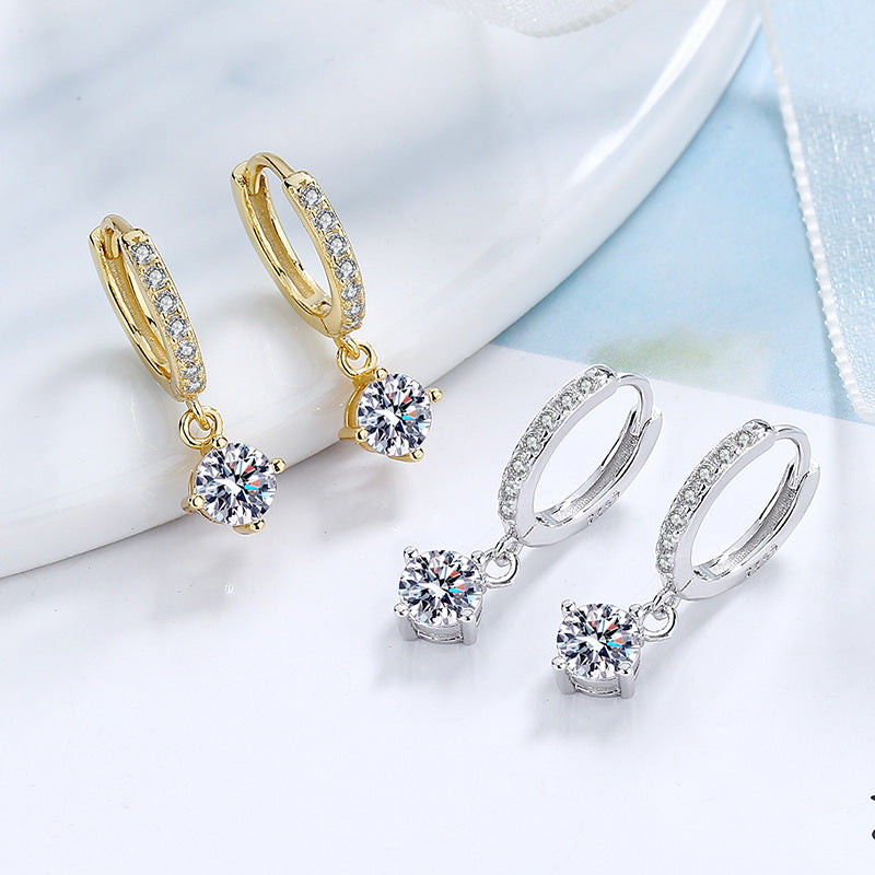 Ladies earrings with sparkling crystals and high-quality gold plating Calm Wears-https://detail.1688.com/offer/673201980865.html-Calm Wears-Gold-925-Calm Wears