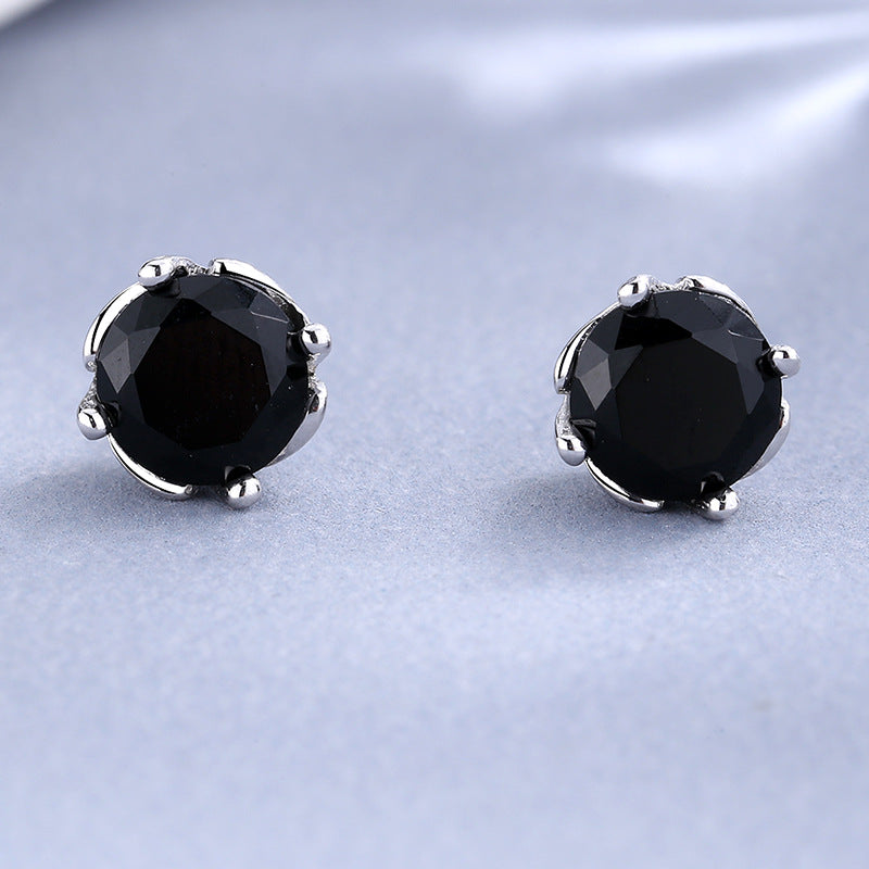 Ladies earrings with sparkling crystals in exquisite wreath design Calm Wears-https://detail.1688.com/offer/613070938389.html-Calm Wears-Black-925-Calm Wears