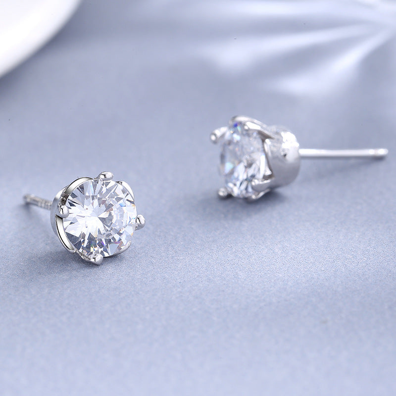 Ladies earrings with sparkling crystals in exquisite wreath design Calm Wears-https://detail.1688.com/offer/613070938389.html-Calm Wears-White-925-Calm Wears