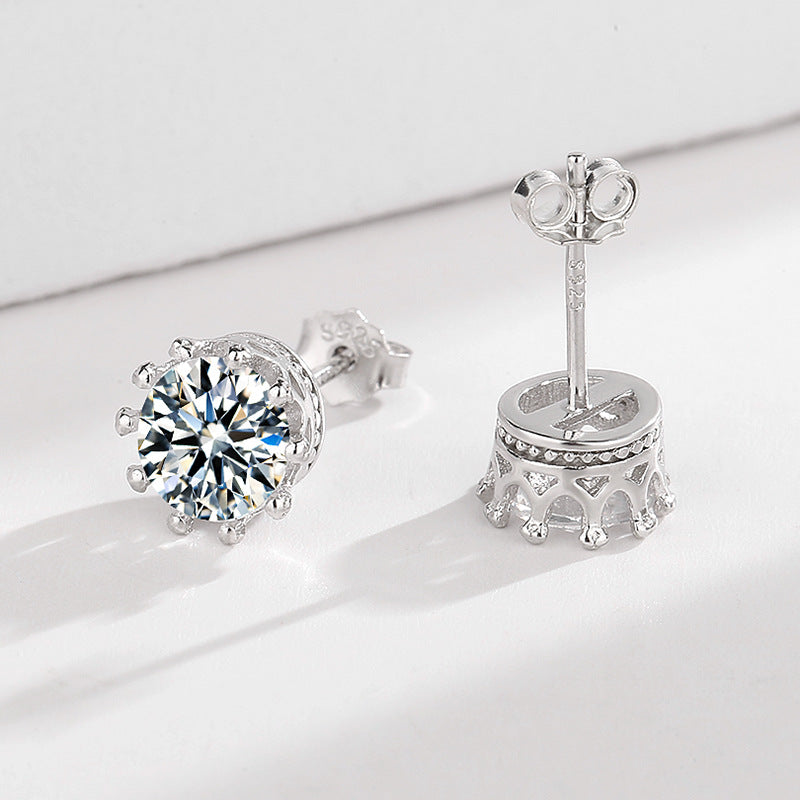 Ladies earrings with sparkling zirconia in elegant wreath design Calm Wears-https://detail.1688.com/offer/664675909413.html-Calm Wears-Platinum-925-Calm Wears