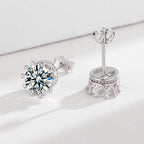 Ladies earrings with sparkling zirconia in elegant wreath design Calm Wears-https://detail.1688.com/offer/664675909413.html-Calm Wears-Platinum-925-Calm Wears
