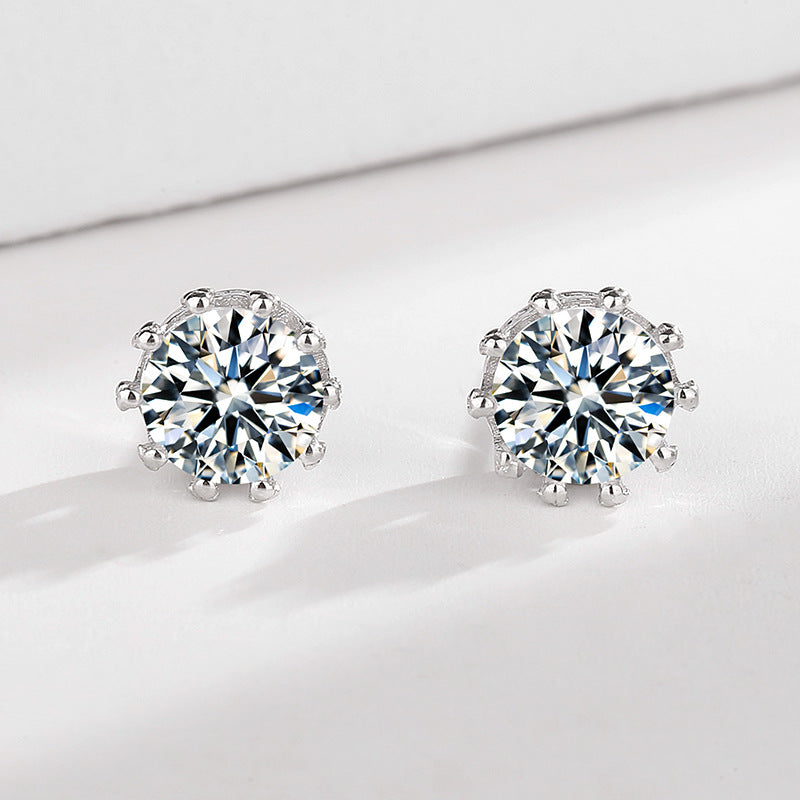Ladies earrings with sparkling zirconia in elegant wreath design Calm Wears-https://detail.1688.com/offer/664675909413.html-Calm Wears-Platinum-925-Calm Wears