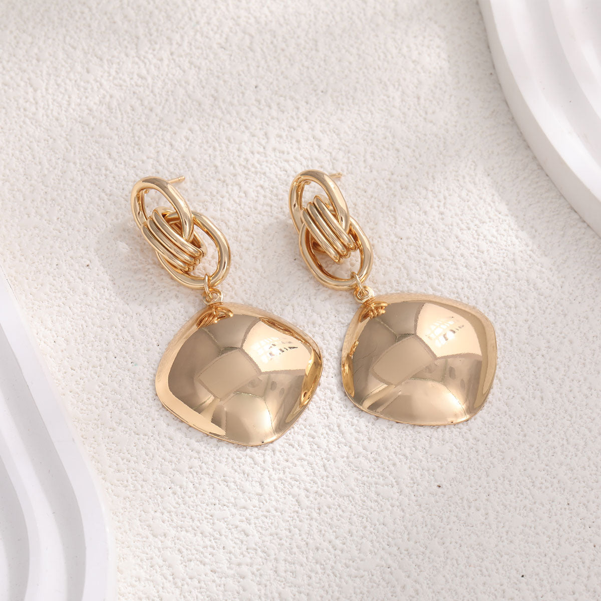 Ladies Elegant and Stylish Earrings with Floral Designs Calm Wears-https://detail.1688.com/offer/834007431746.html-Calm Wears-Gold-Calm Wears