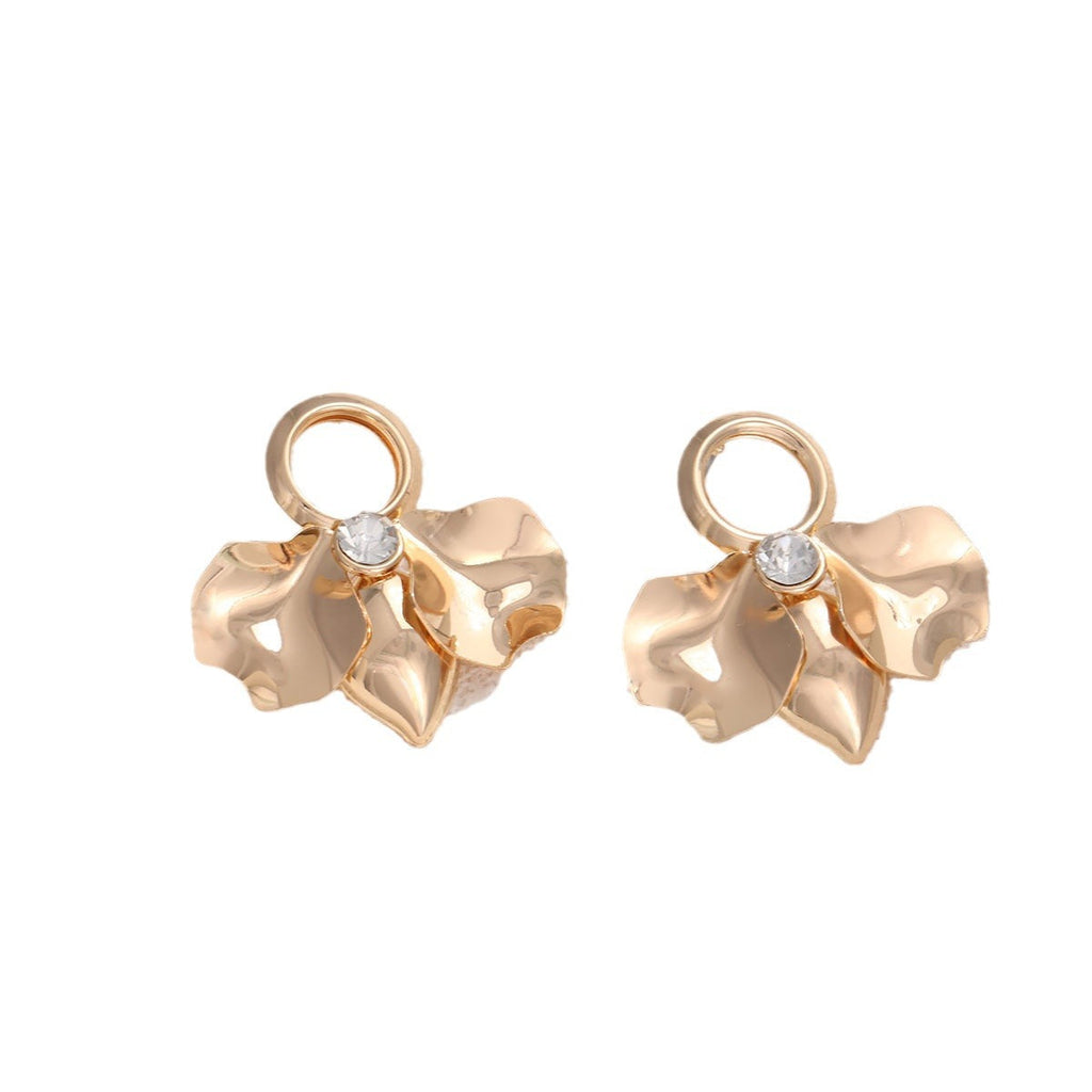 Ladies Elegant and Stylish Earrings with Floral Designs Calm Wears-https://detail.1688.com/offer/834007431746.html-Calm Wears-Gold-Calm Wears