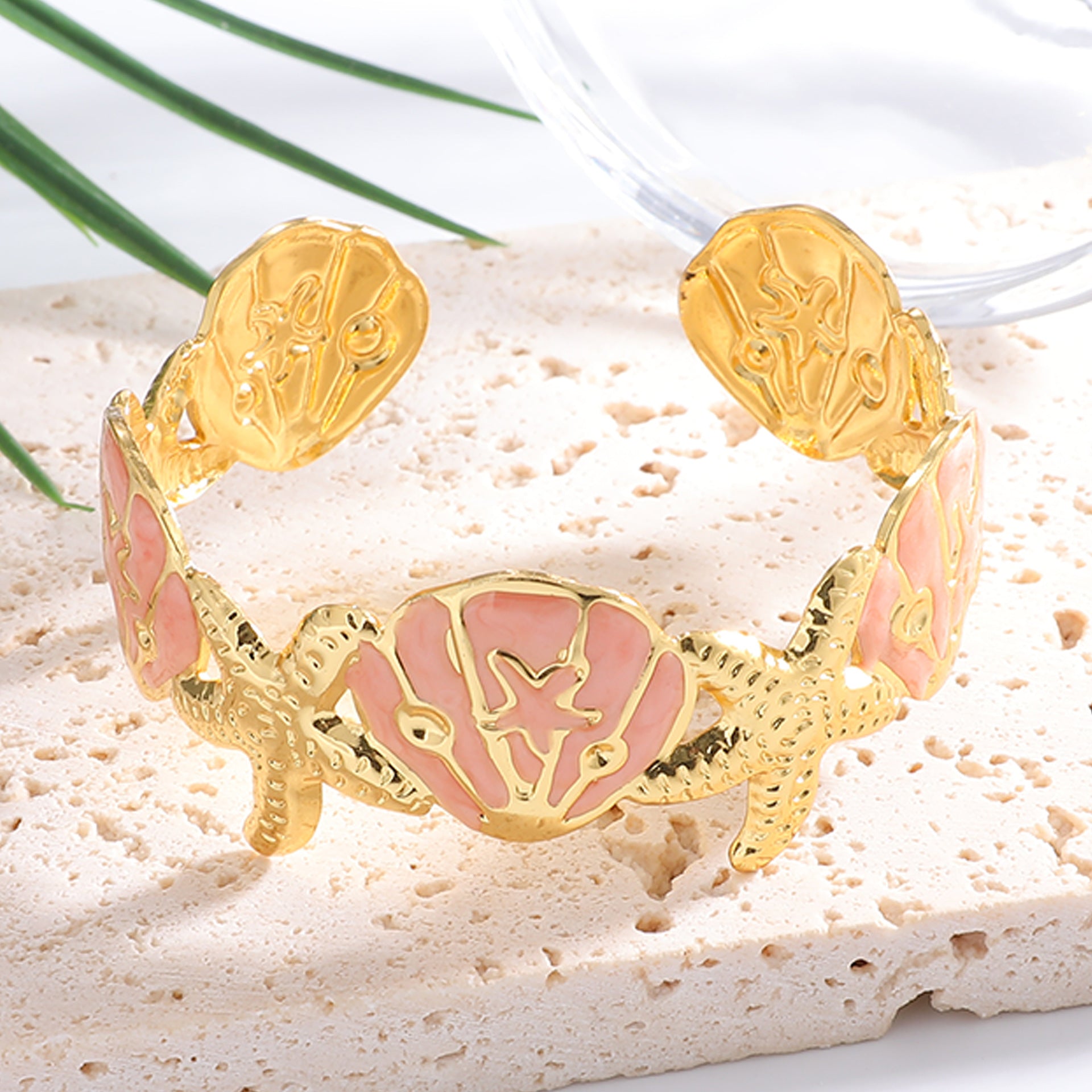Ladies Elegant Wave-Shaped Bracelets Calm Wears-https://detail.1688.com/offer/1058642796434.html-Calm Wears-Rot-Calm Wears