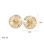 Ladies fashionable statement earrings with luxurious, geometric design Calm Wears-https://detail.1688.com/offer/992082391696.html-Calm Wears-Gold-Calm Wears