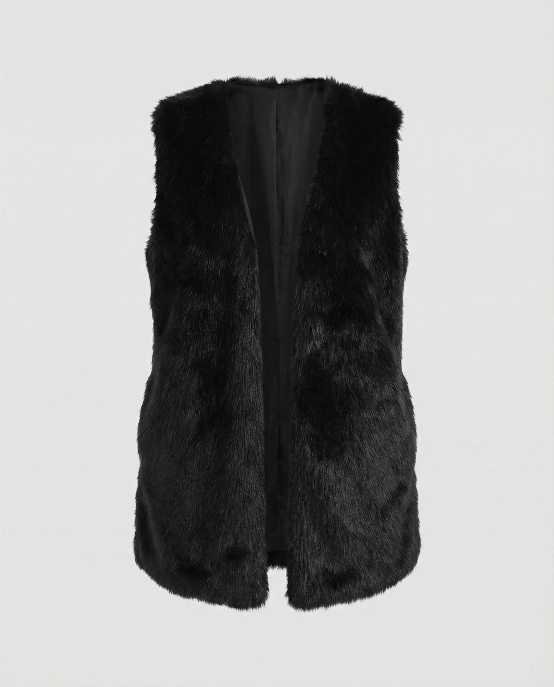 Ladies Faux Fur Vest-https://detail.1688.com/offer/960686955906.html-Calm Wears-Black-S-Calm Wears