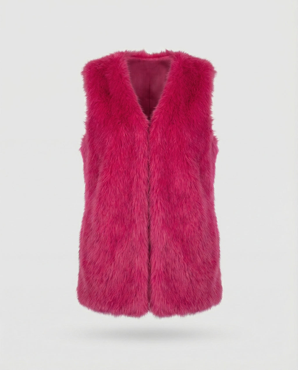 Ladies Faux Fur Vest-https://detail.1688.com/offer/960686955906.html-Calm Wears-Magenta-S-Calm Wears