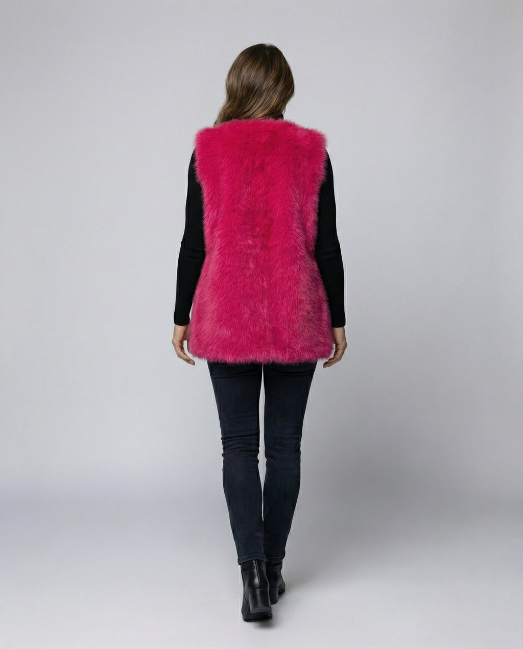 Ladies Faux Fur Vest-https://detail.1688.com/offer/960686955906.html-Calm Wears-Magenta-S-Calm Wears