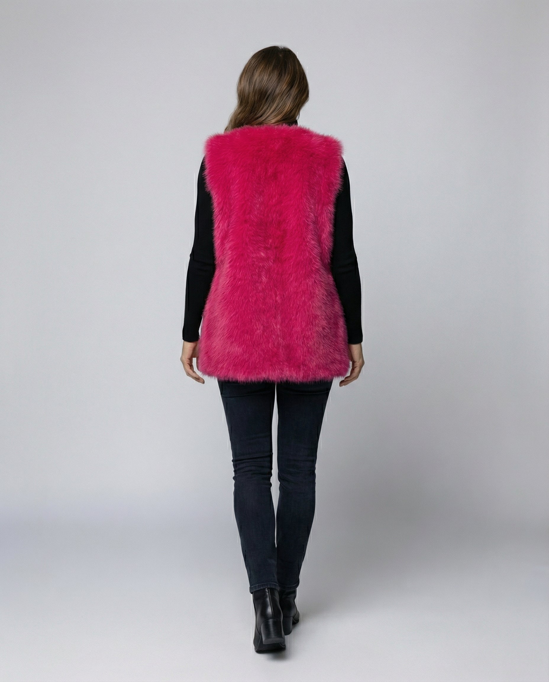 Ladies Faux Fur Vest-https://detail.1688.com/offer/960686955906.html-Calm Wears-Magenta-S-Calm Wears
