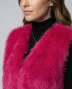Ladies Faux Fur Vest-https://detail.1688.com/offer/960686955906.html-Calm Wears-Magenta-S-Calm Wears