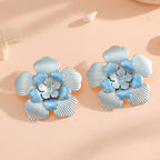 Ladies' flower earrings with intricate design and glossy accents Calm Wears-https://detail.1688.com/offer/959216930566.html-Calm Wears-Style 10-Calm Wears
