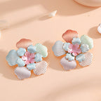 Ladies' flower earrings with intricate design and glossy accents Calm Wears-https://detail.1688.com/offer/959216930566.html-Calm Wears-Style 10-Calm Wears