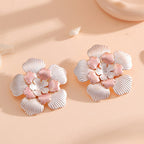 Ladies' flower earrings with intricate design and glossy accents Calm Wears-https://detail.1688.com/offer/959216930566.html-Calm Wears-Style 10-Calm Wears