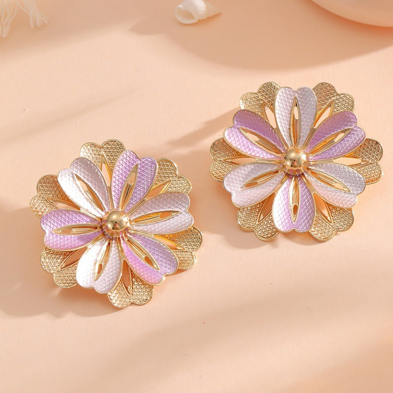 Ladies Hair Clips with Artistic Flower Design Calm Wears-https://detail.1688.com/offer/960468176177.html-Calm Wears-Style 5-Calm Wears