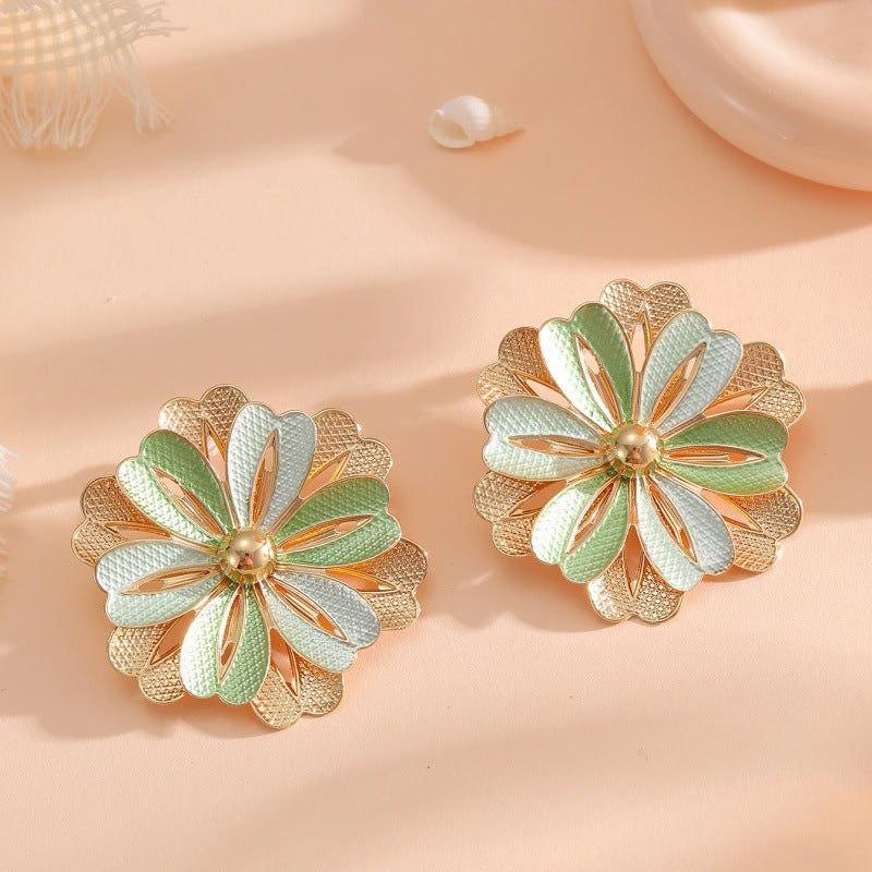 Ladies Hair Clips with Artistic Flower Design Calm Wears-https://detail.1688.com/offer/960468176177.html-Calm Wears-Style 5-Calm Wears