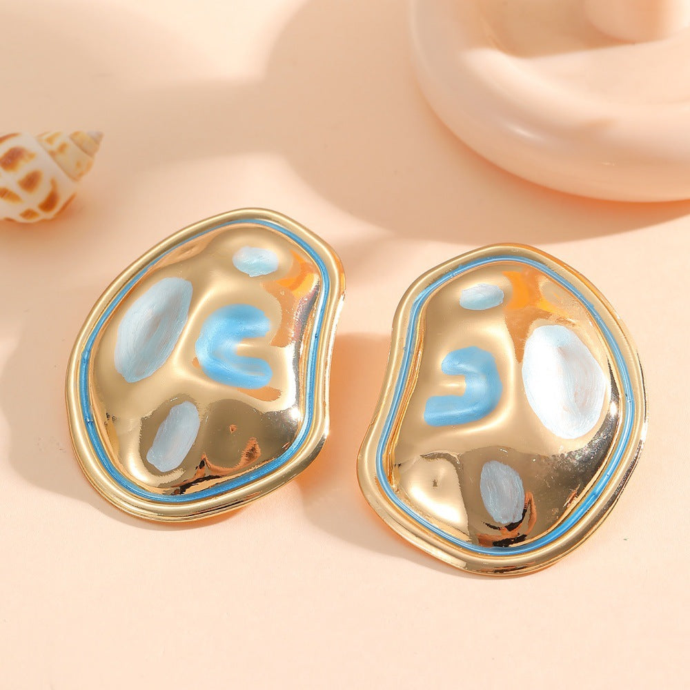 Ladies Hanging Earrings in a modern, organic design Calm Wears-https://detail.1688.com/offer/968144490453.html-Calm Wears-Style 5-Calm Wears