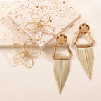 Ladies Hanging Earrings in Artistic Flower Design Calm Wears-https://detail.1688.com/offer/982900145811.html-Calm Wears-Unknown-Calm Wears