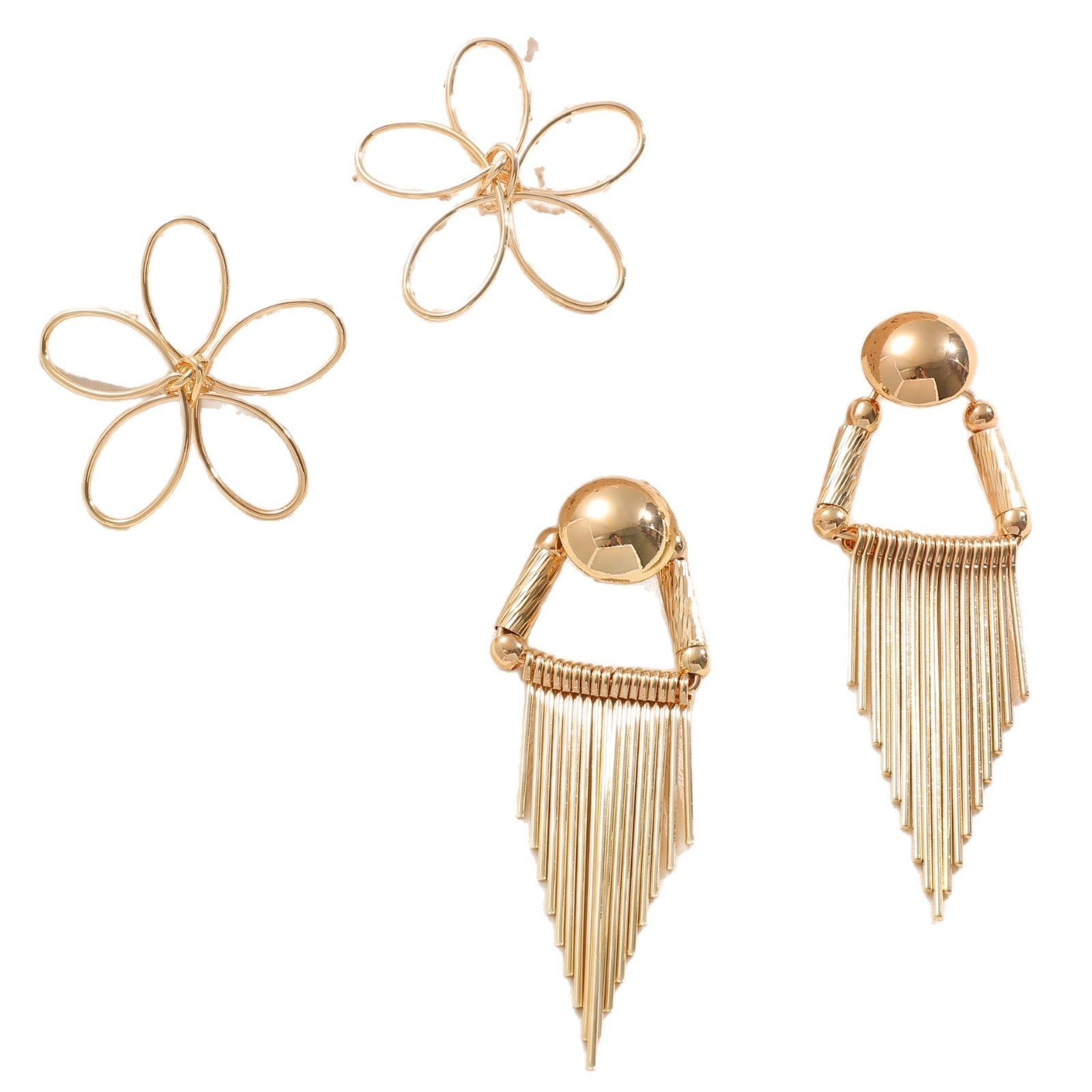 Ladies Hanging Earrings in Artistic Flower Design Calm Wears-https://detail.1688.com/offer/982900145811.html-Calm Wears-Unknown-Calm Wears