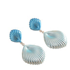 Ladies Hanging Earrings in Elegant Shell Design Calm Wears-https://detail.1688.com/offer/969338032830.html-Calm Wears-Style 3-Calm Wears