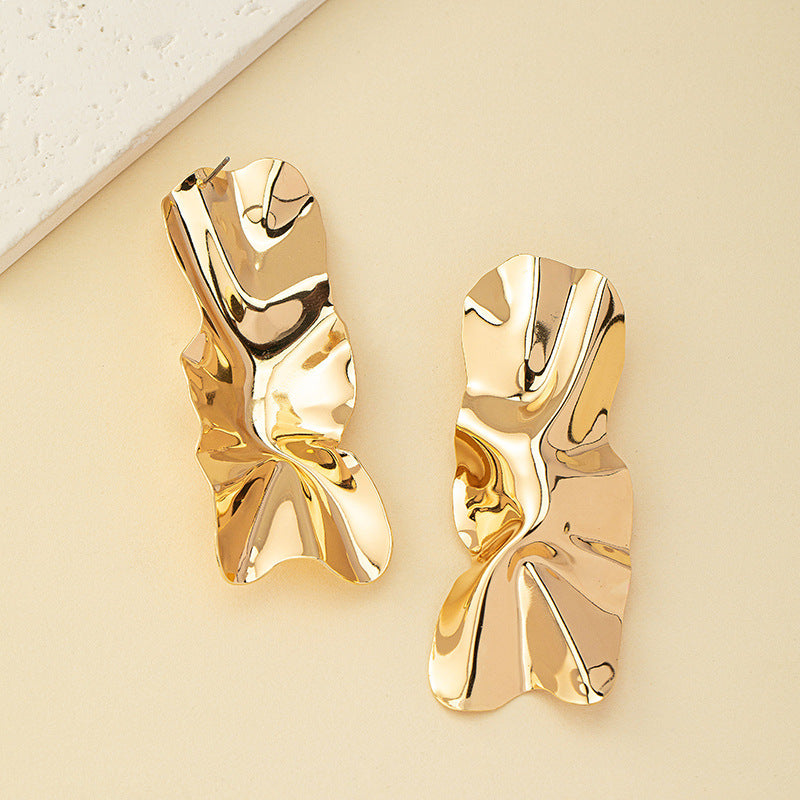 Ladies Hanging Earrings in Modern Elegance Design Calm Wears-https://detail.1688.com/offer/800210658742.html-Calm Wears-Gold yellow-Calm Wears