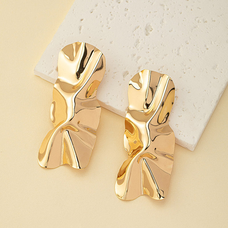 Ladies Hanging Earrings in Modern Elegance Design Calm Wears-https://detail.1688.com/offer/800210658742.html-Calm Wears-Gold yellow-Calm Wears