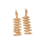 Ladies Hanging Earrings in Modern Spiral Design Calm Wears-https://detail.1688.com/offer/1057822015792.html-Calm Wears-White-Calm Wears