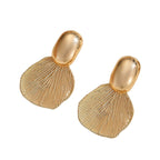 Ladies Hanging Earrings with Luxurious Leaf Design Calm Wears-https://detail.1688.com/offer/759222460088.html-Calm Wears-Gold-Calm Wears