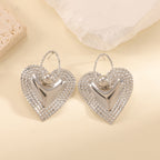 Ladies Heart-Shaped Earrings with Sparkling Zircon Decorations Calm Wears-https://detail.1688.com/offer/1030576132764.html-Calm Wears-Silver-Calm Wears