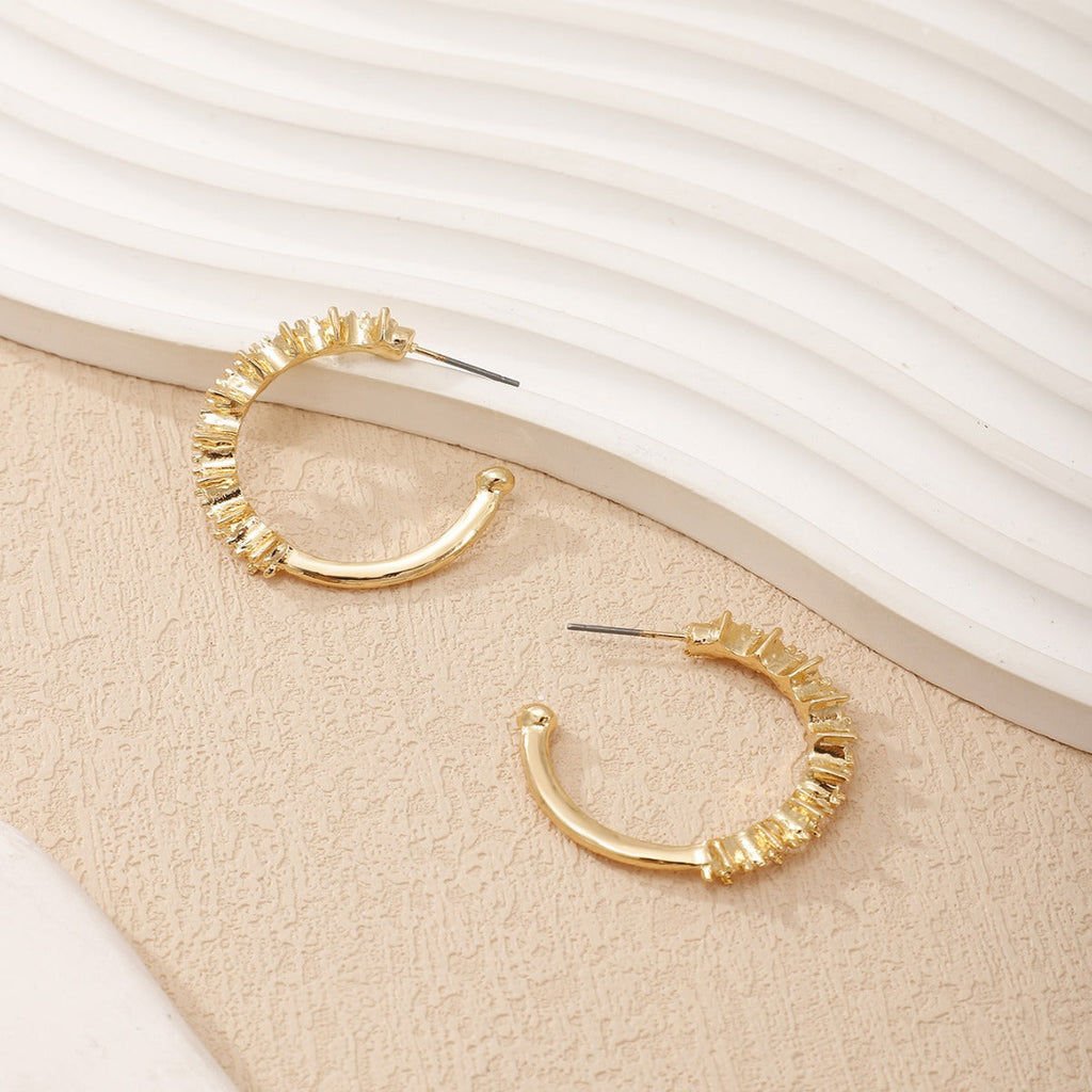 Ladies hoop earrings with intricate structures Calm Wears-https://detail.1688.com/offer/810382474481.html-Calm Wears-Gold yellow-Calm Wears