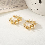 Ladies hoops in unique, sculptural design Calm Wears-https://detail.1688.com/offer/790333473802.html-Calm Wears-Gold-Calm Wears