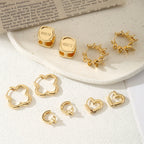Ladies hoops in unique, sculptural design Calm Wears-https://detail.1688.com/offer/790333473802.html-Calm Wears-Gold-Calm Wears