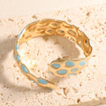 Ladies Open Bangle in Elegant Snake Design Calm Wears-https://detail.1688.com/offer/1046056885092.html-Calm Wears-Light blue-Calm Wears