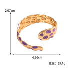Ladies Open Bangle in Elegant Snake Design Calm Wears-https://detail.1688.com/offer/1046056885092.html-Calm Wears-Light blue-Calm Wears