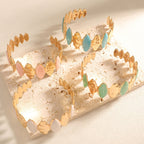 Ladies Open Bangle made of noble metal with elegant motif Calm Wears-https://detail.1688.com/offer/1049046474477.html-Calm Wears-Style 3-Calm Wears