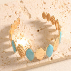 Ladies Open Bangle made of noble metal with elegant motif Calm Wears-https://detail.1688.com/offer/1049046474477.html-Calm Wears-Style 3-Calm Wears