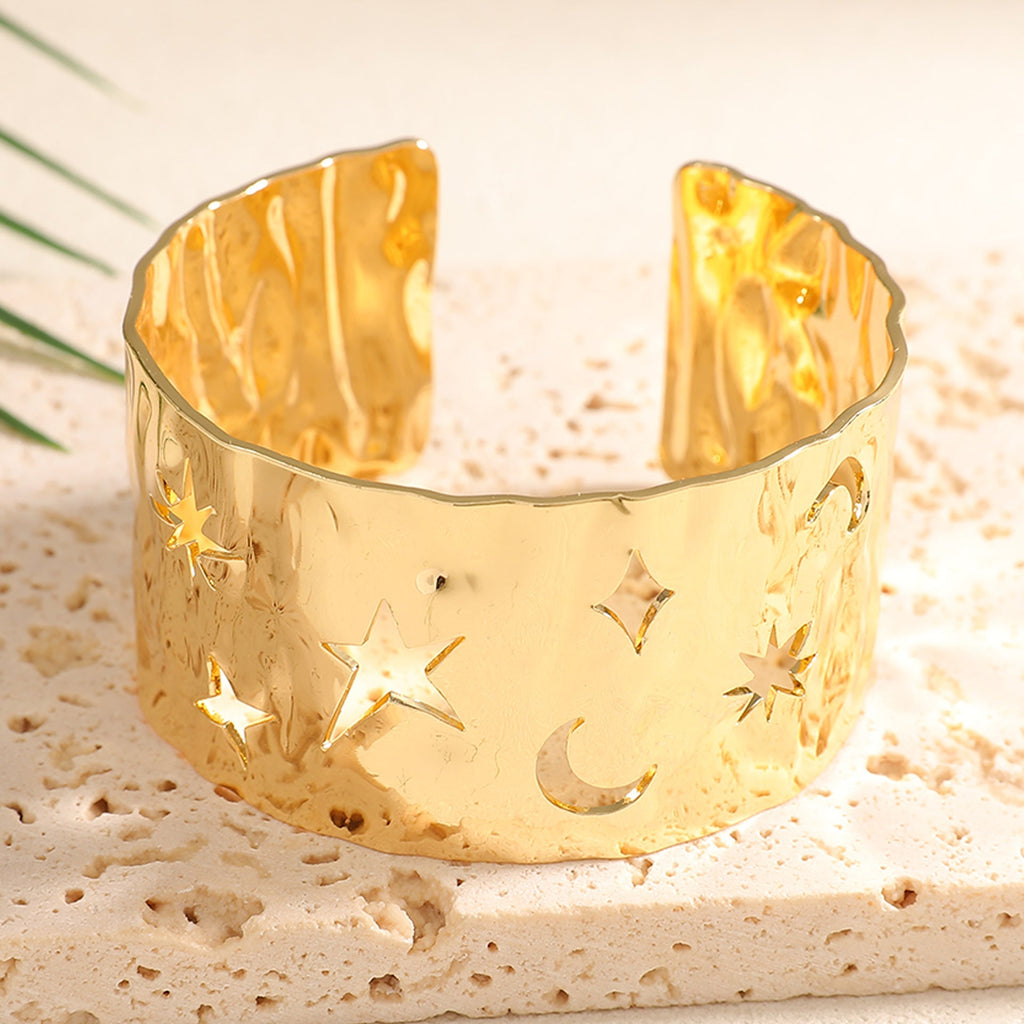 Ladies Open Bangle with Artistic Coral Pattern Calm Wears-https://detail.1688.com/offer/1050314144149.html-Calm Wears-Gray-Calm Wears