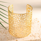 Ladies Open Bangle with Artistic Coral Pattern Calm Wears-https://detail.1688.com/offer/1050314144149.html-Calm Wears-Gray-Calm Wears