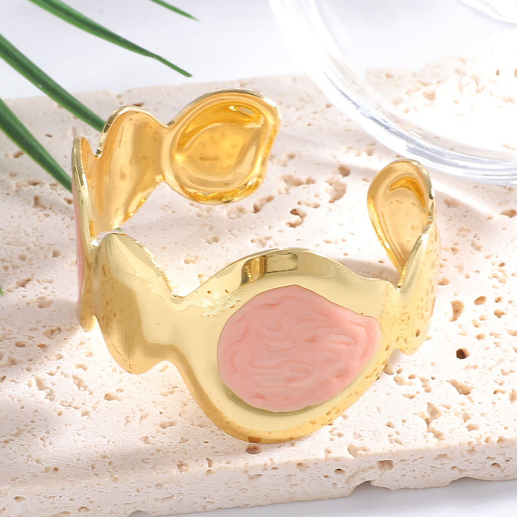 Ladies Open Bangle with Artistic, Curved Design Calm Wears-https://detail.1688.com/offer/1059324508480.html-Calm Wears-Black-Calm Wears