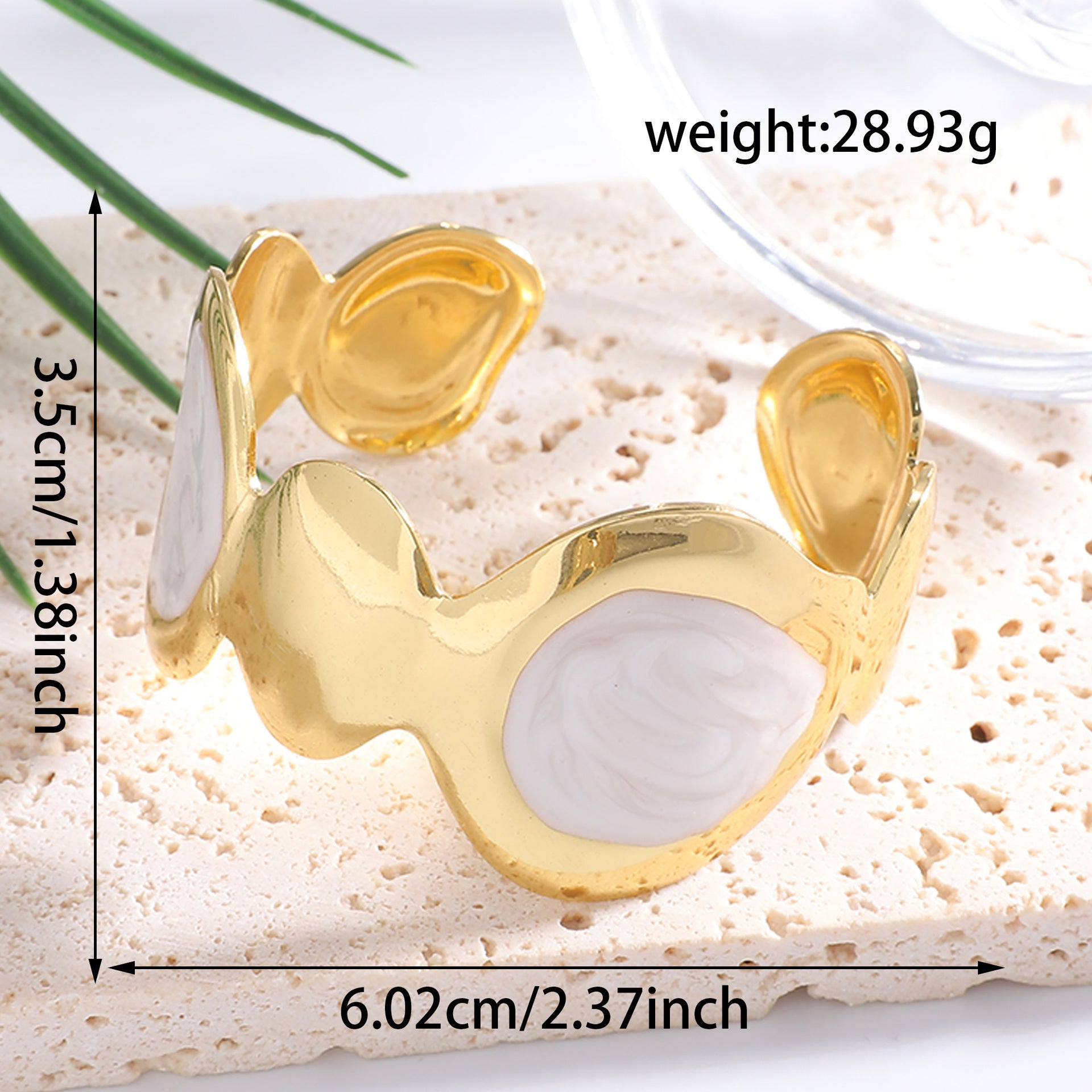 Ladies Open Bangle with Artistic, Curved Design Calm Wears-https://detail.1688.com/offer/1059324508480.html-Calm Wears-Black-Calm Wears
