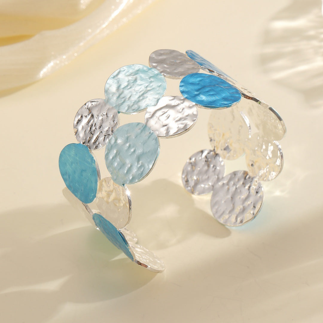 Ladies Open Bangle with Intricate Circle Design Calm Wears-https://detail.1688.com/offer/962164807819.html-Calm Wears-Style 5-Calm Wears