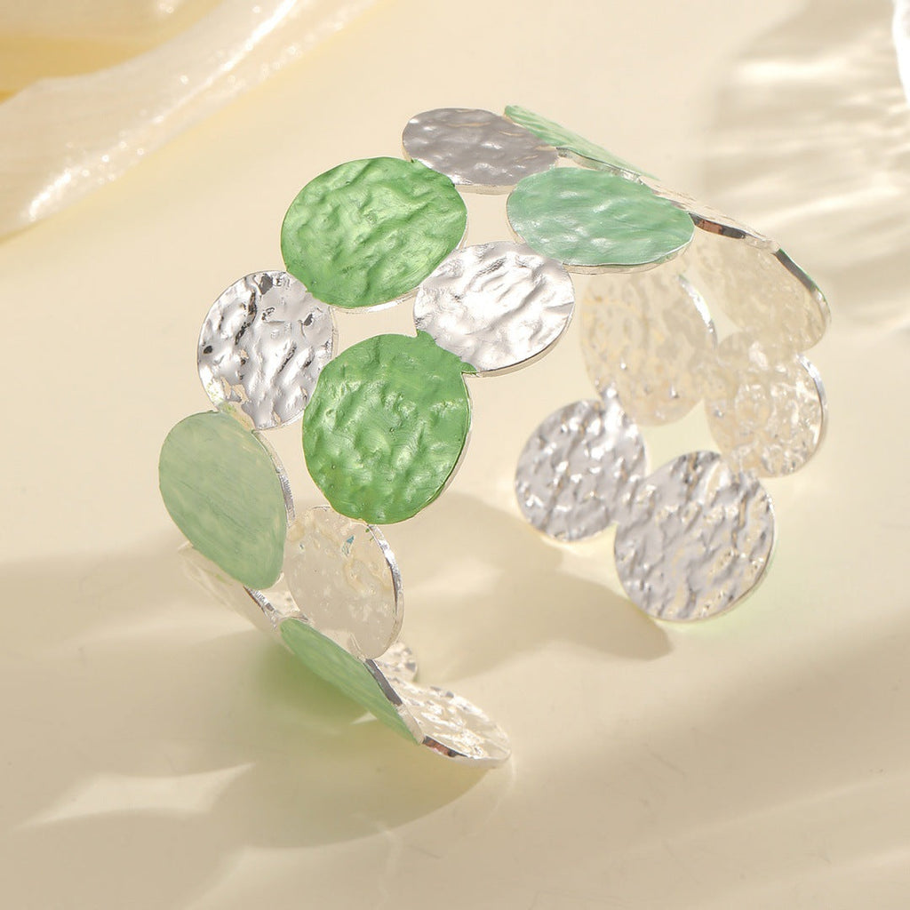 Ladies Open Bangle with Intricate Circle Design Calm Wears-https://detail.1688.com/offer/962164807819.html-Calm Wears-Style 5-Calm Wears