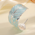 Ladies Open Cuff Bracelet in Tropical Leaf Design Calm Wears-https://detail.1688.com/offer/1038496447169.html-Calm Wears-Style 5-Calm Wears
